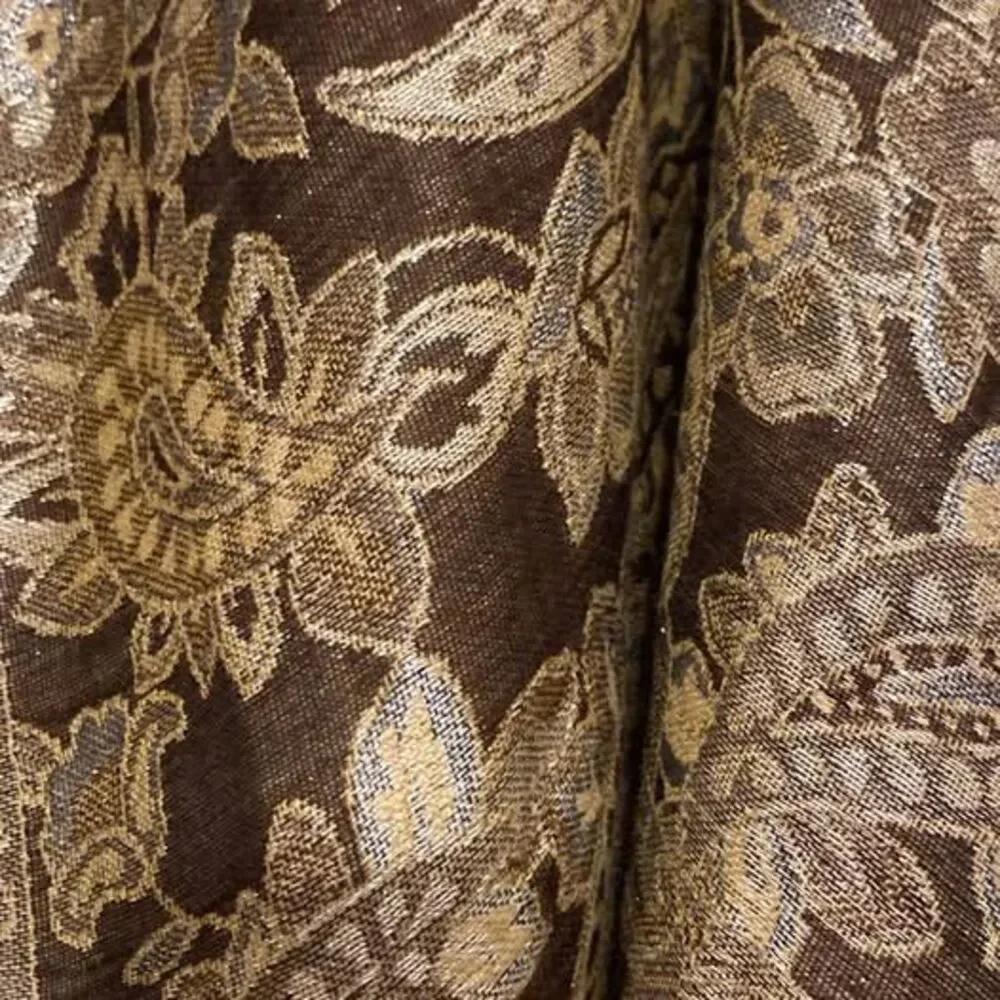 Rare Vintage Double Sided Pashmina Shawl‎ Hand Embroidery